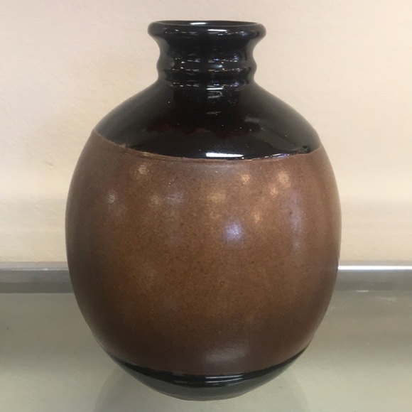 Vintage Pottery Craft Robert Maxwell Stoneware Floral Lily Vase - Picture 3 of 8